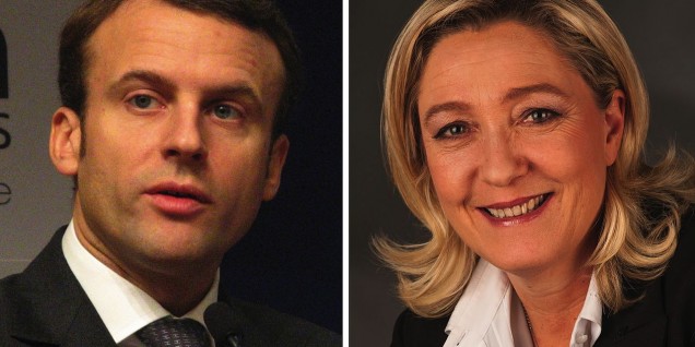 Populism v. Elites in French Election Macron Le Pen