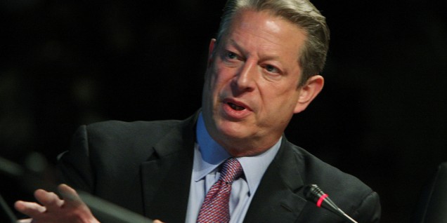 Al Gore predica la bolla del carbone Al Gore