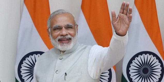 Narendra Modi colleziona medaglie Narendra Modi