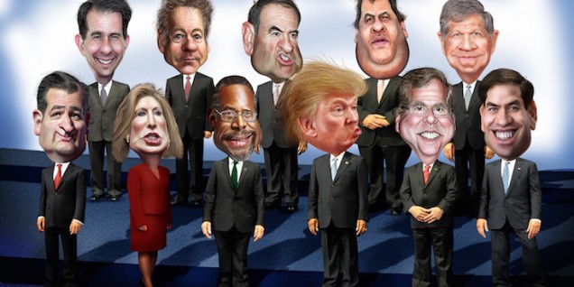 republican debate cartoon