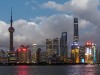 Skyline of Shanghai Pudong at sunset